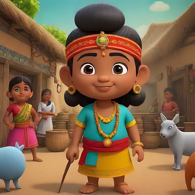 3D cartoon character art